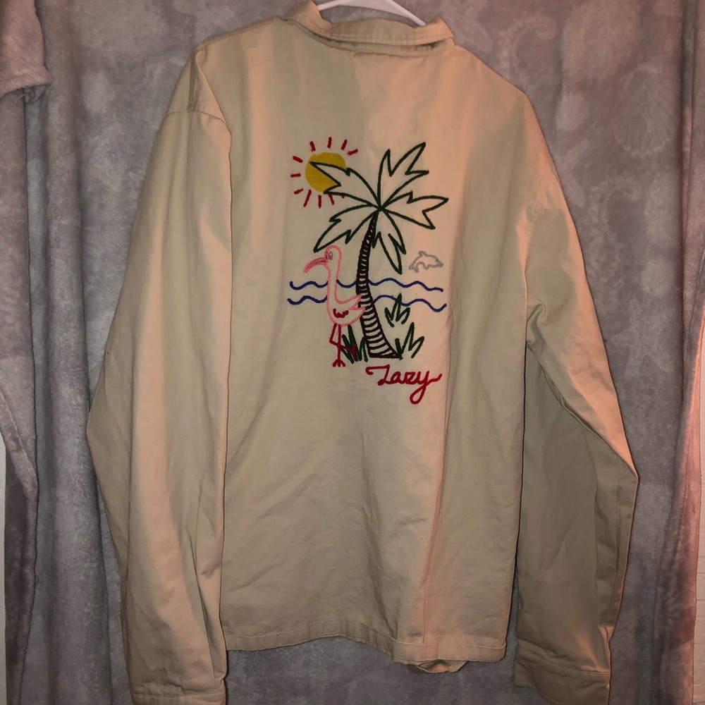 Lazy oaf holidays zip up shirt jacket